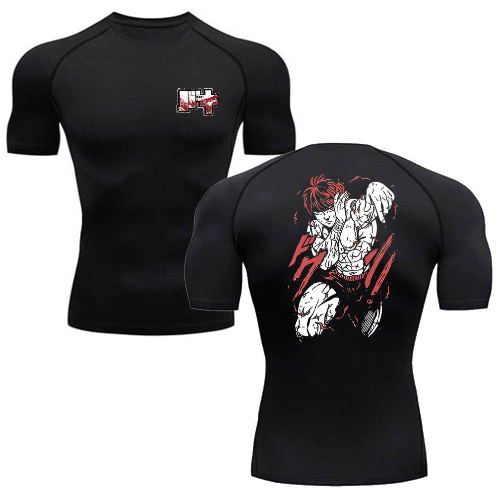 Men's Baki Hanma Anime Running T-Shirt