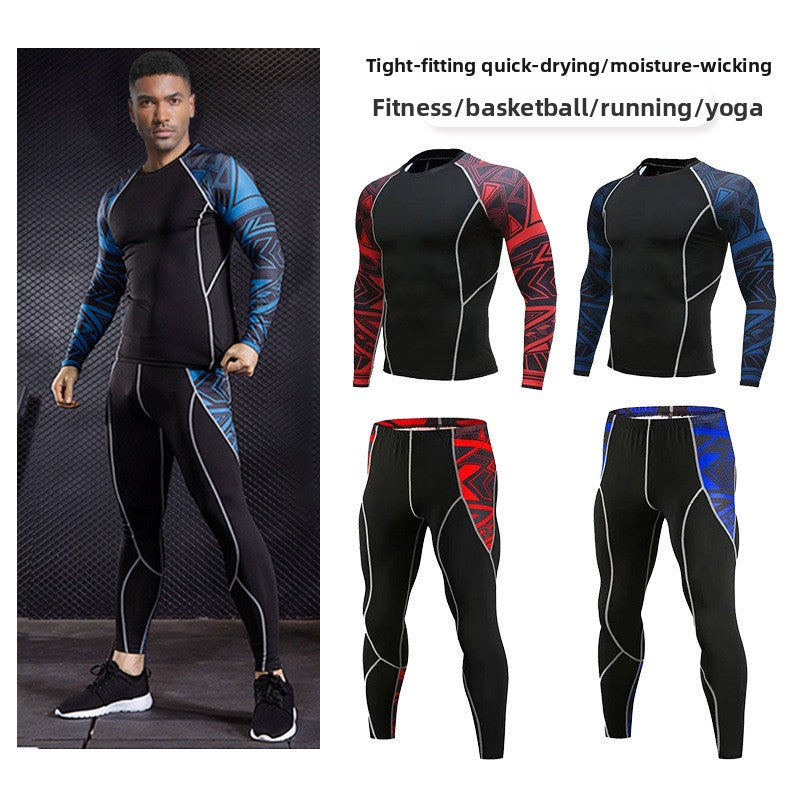 Printed Long Sleeve Fitness Bodysuit
