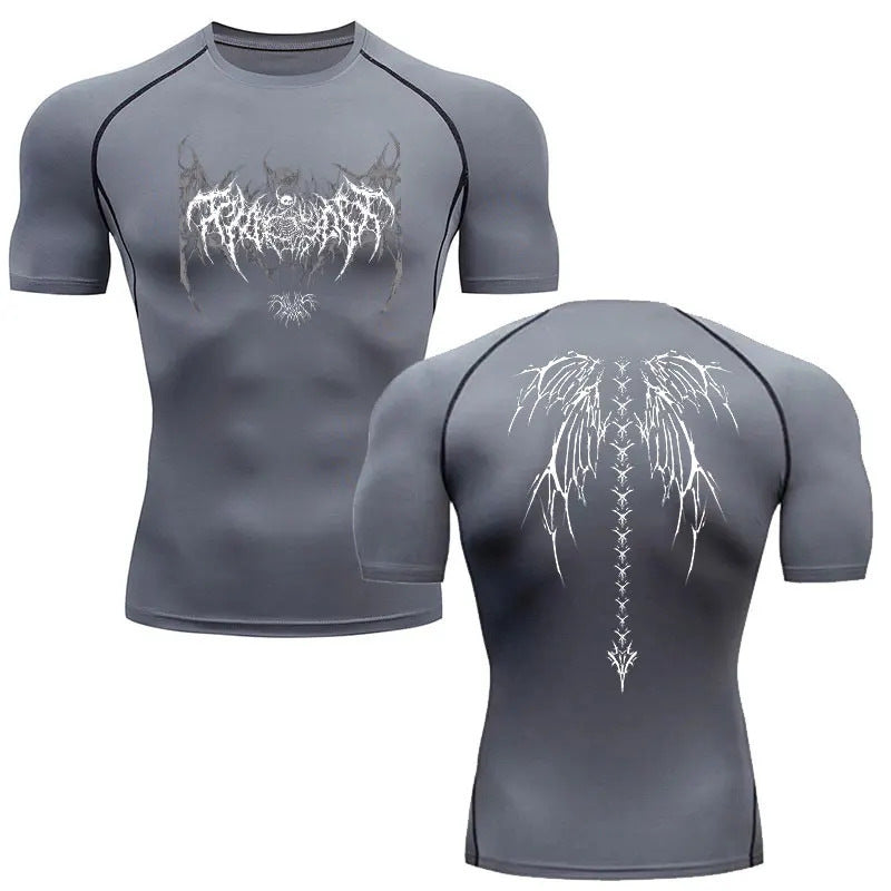 Men's Anime Graphic Fitness T-Shirt