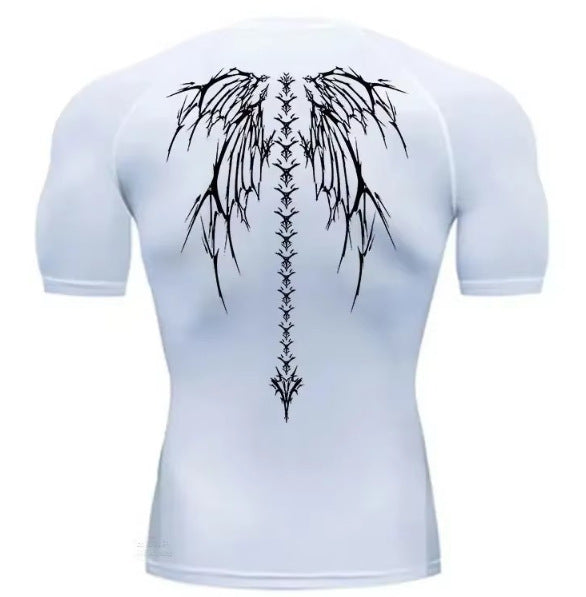 Men's Anime Graphic Fitness T-Shirt