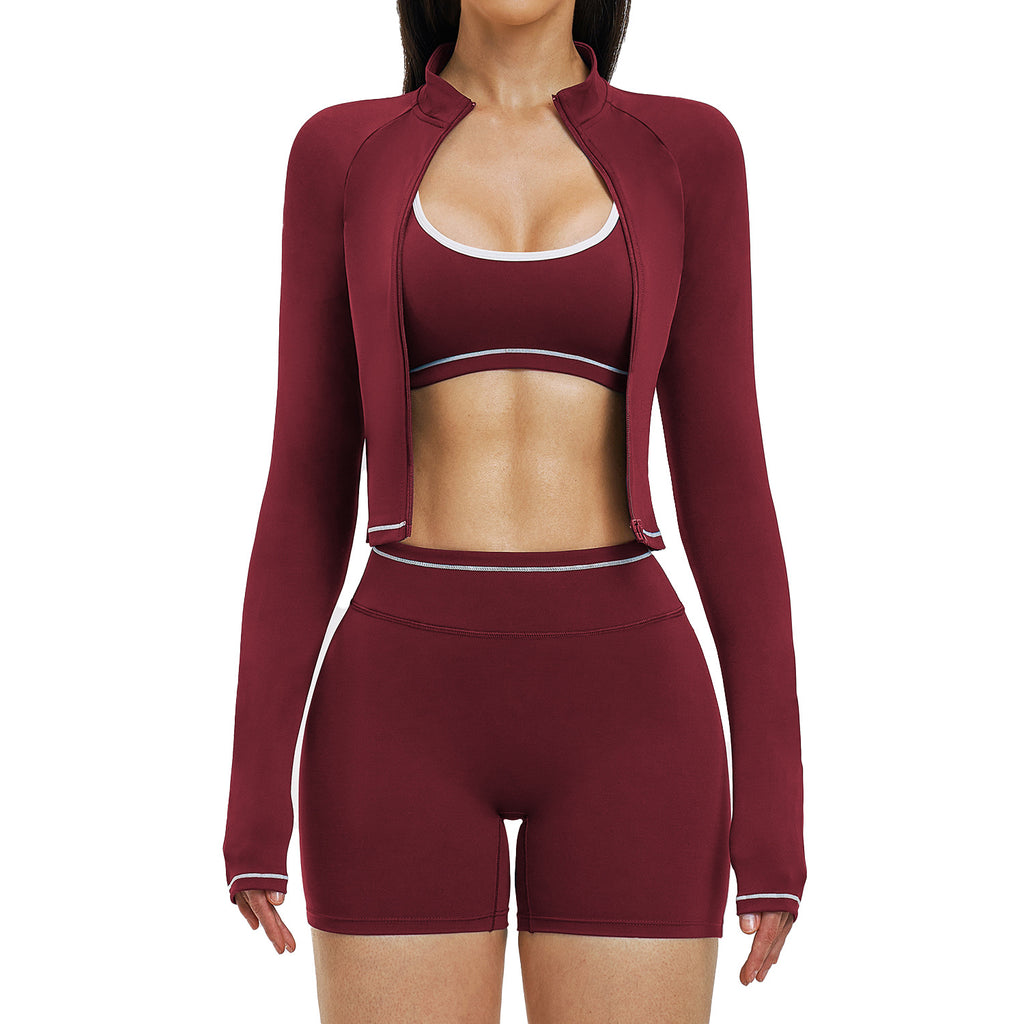 Women's 3-Piece Athletic Short Set
