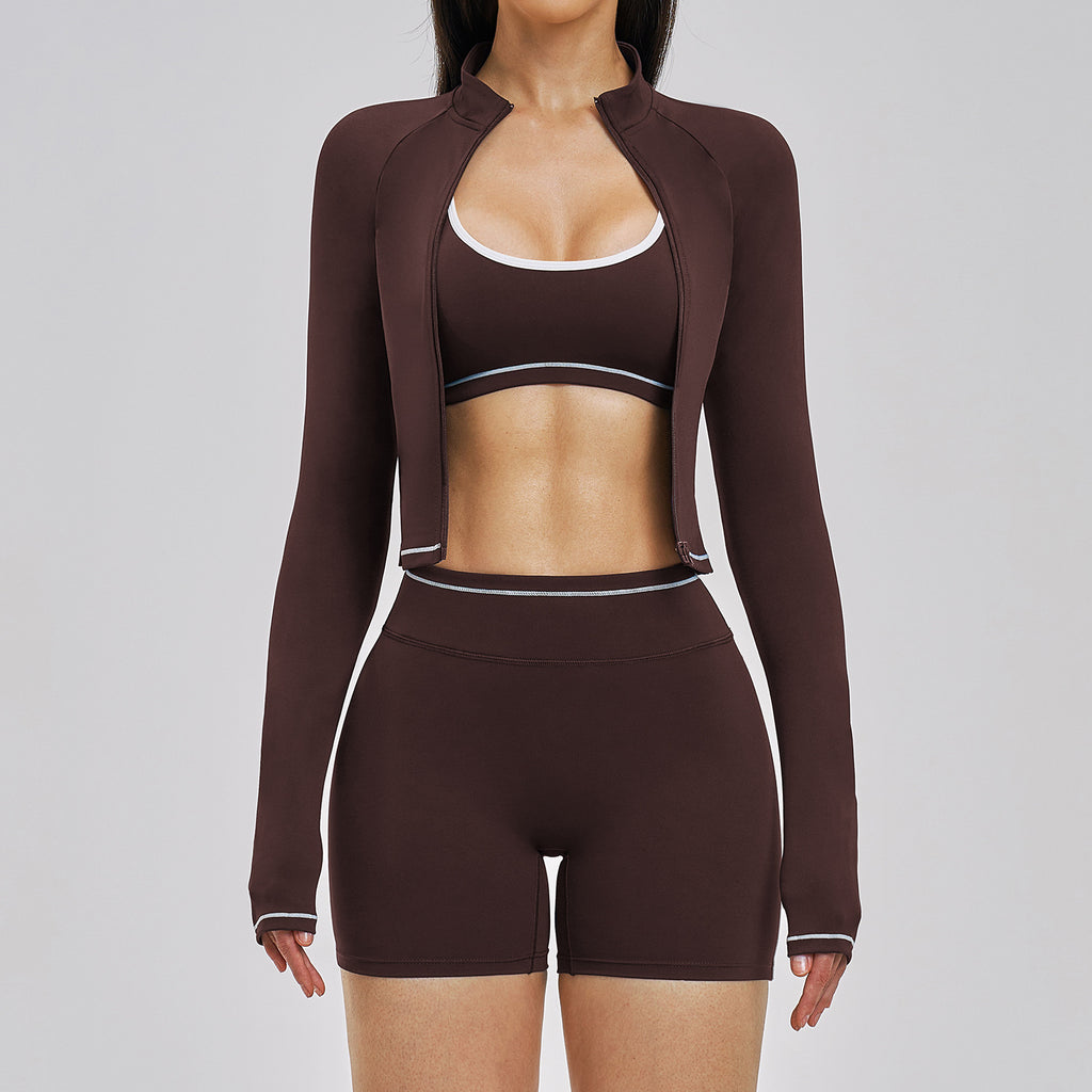 Women's 3-Piece Athletic Short Set