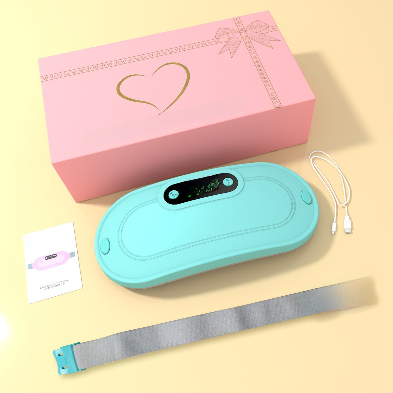 Wireless Heating Massage Belt with Vibration