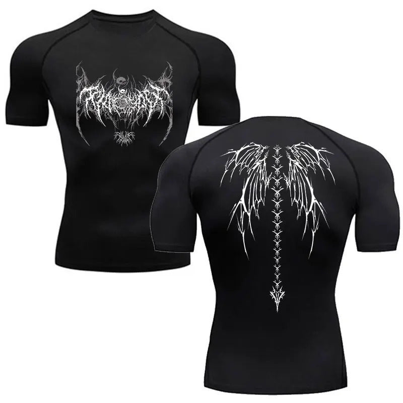 Men's Anime Graphic Fitness T-Shirt