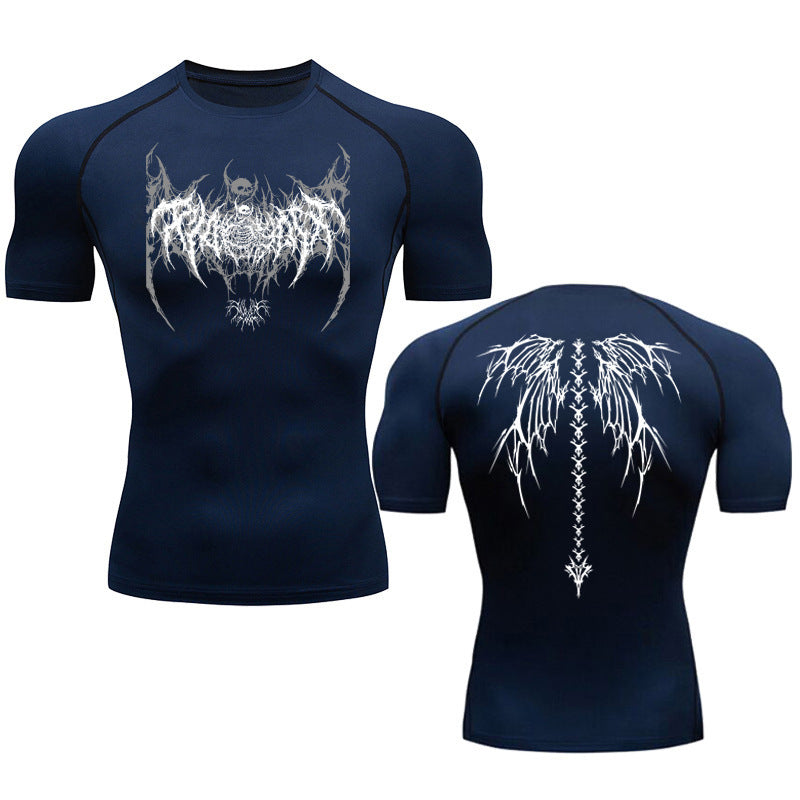 Men's Anime Graphic Fitness T-Shirt