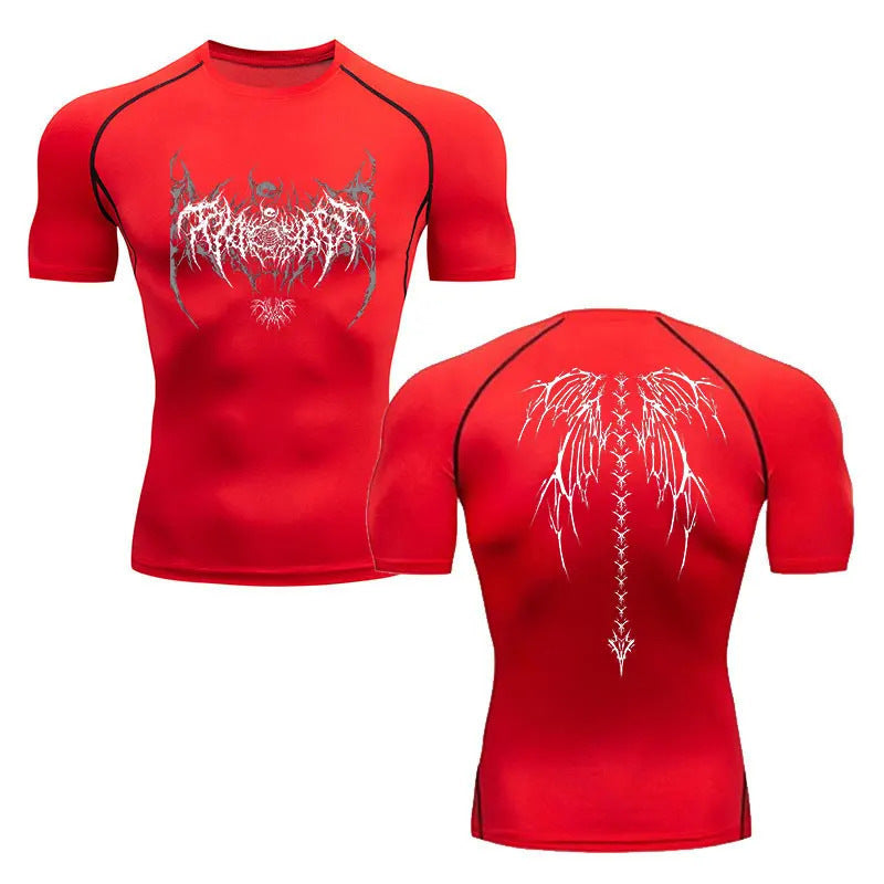 Men's Anime Graphic Fitness T-Shirt