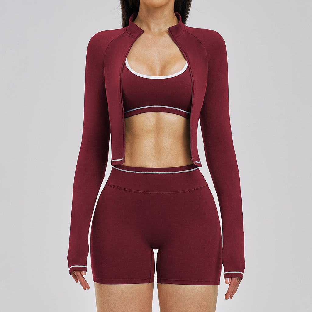 Women's 3-Piece Athletic Short Set