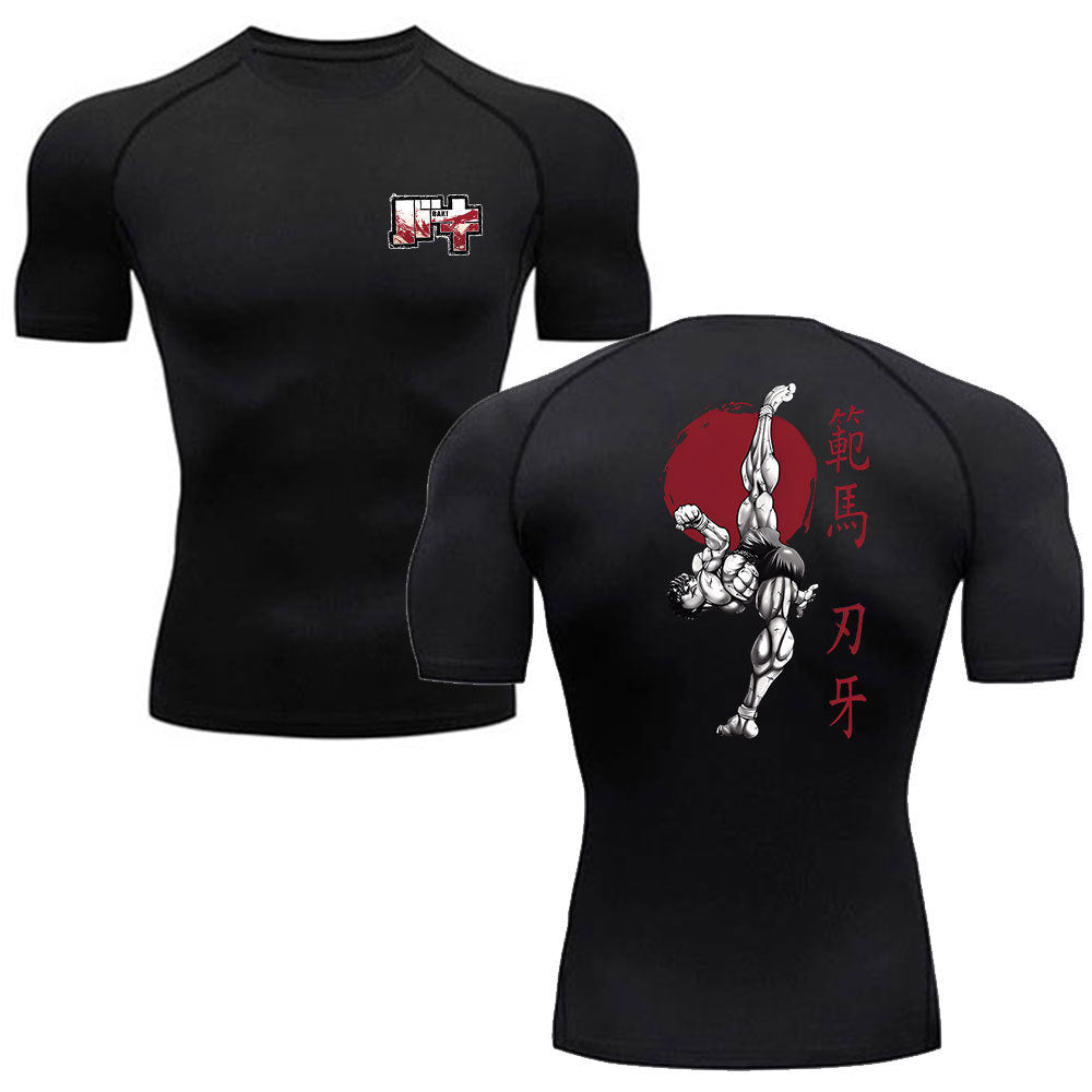 Men's Baki Hanma Anime Running T-Shirt