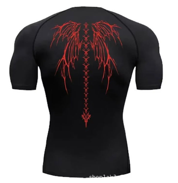 Men's Anime Graphic Fitness T-Shirt