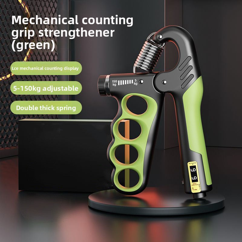 Electronic Counting Grip Strength Trainer with Adjustable Resistance